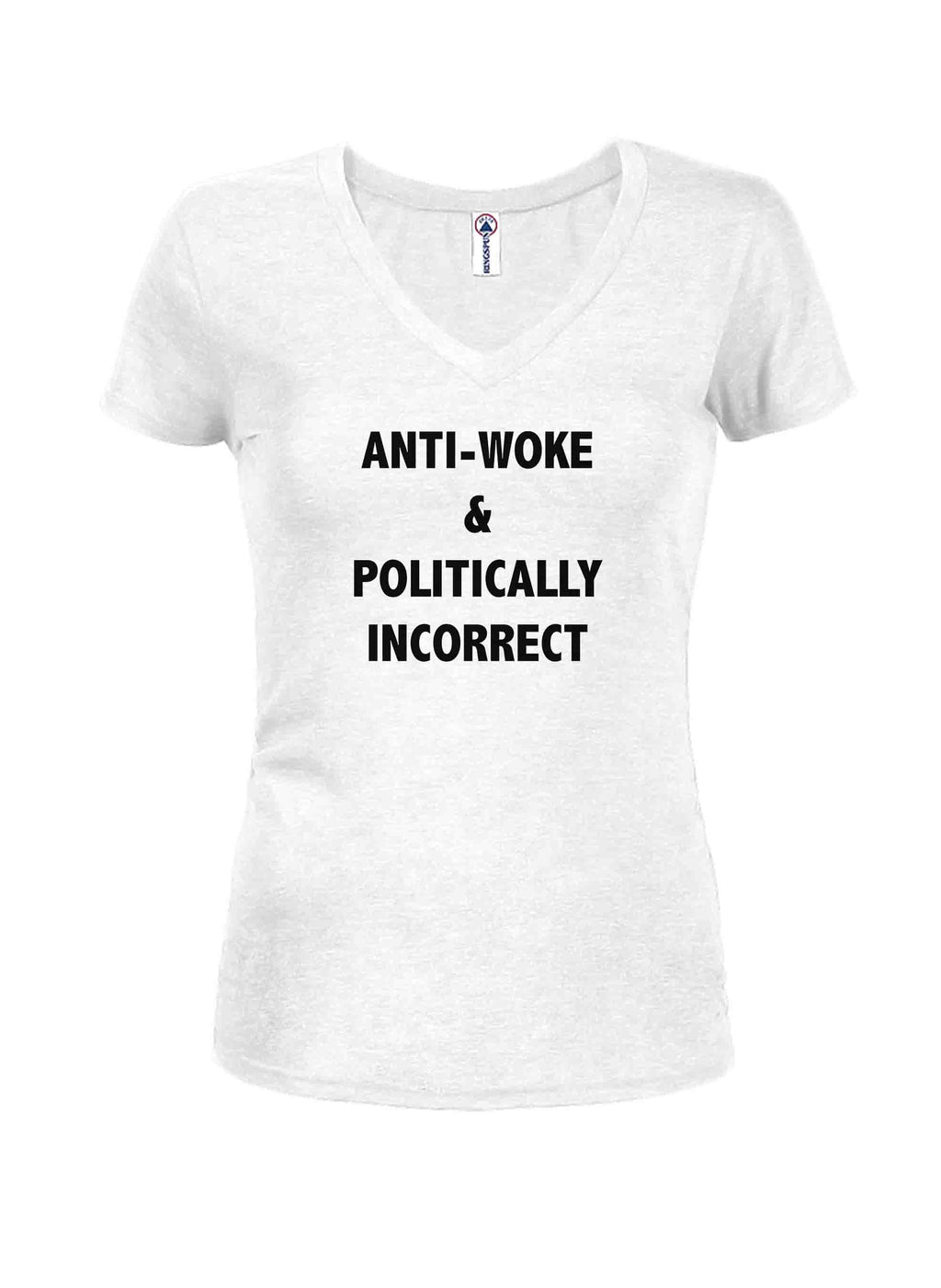 Anti-Woke & Politically Incorrect Juniors V Neck T-Shirt product image 2