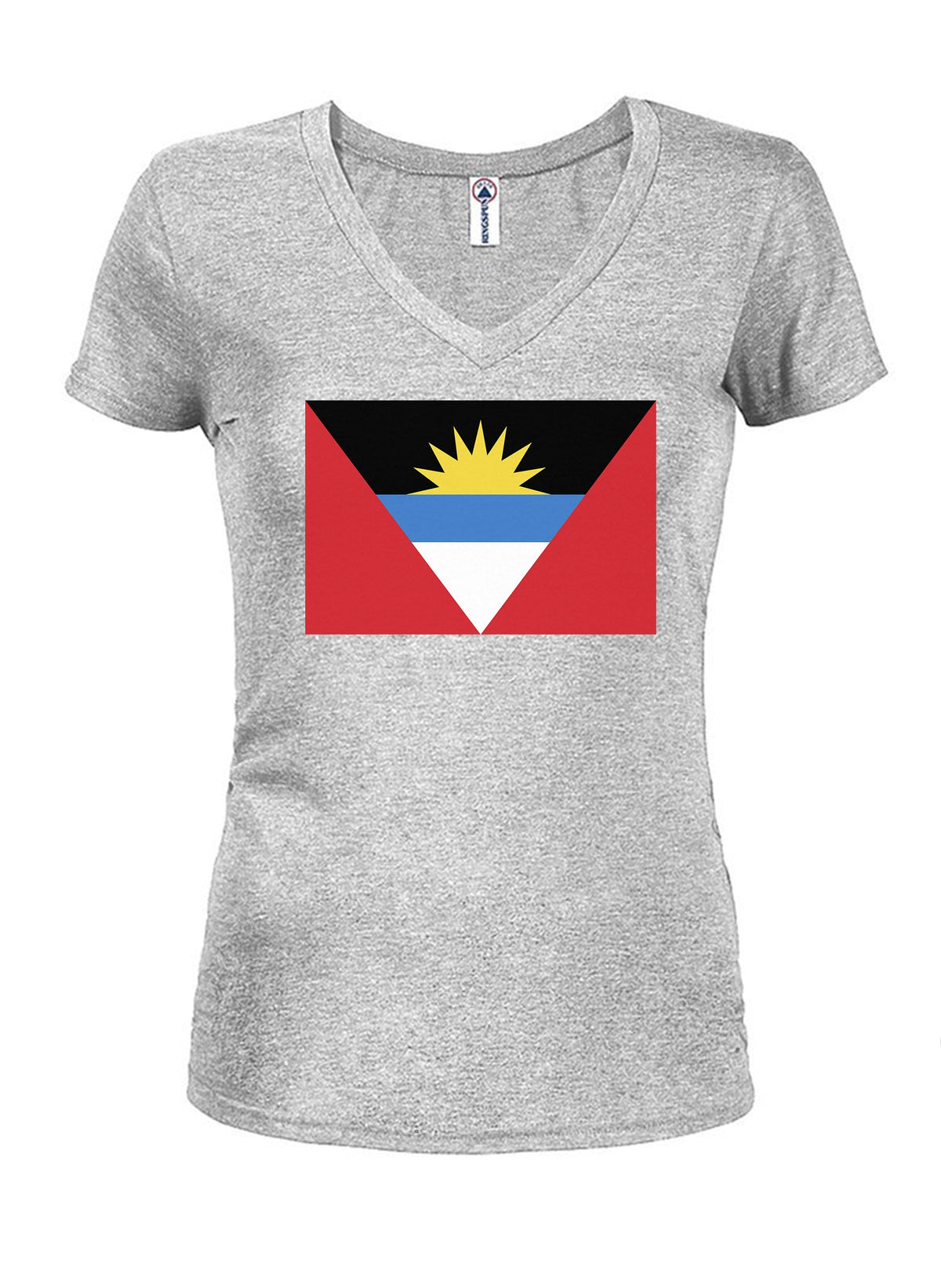 Antigua and Barbuda Flag Juniors V Neck T-Shirt product image 3