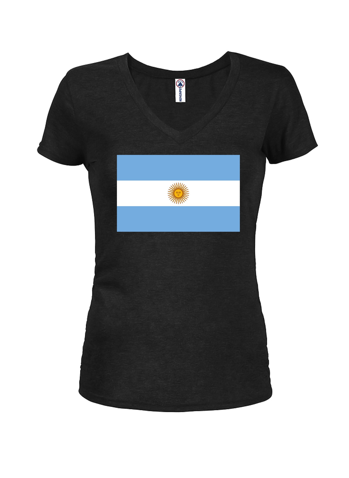 Argentinian Flag Juniors V Neck T-Shirt product image 1