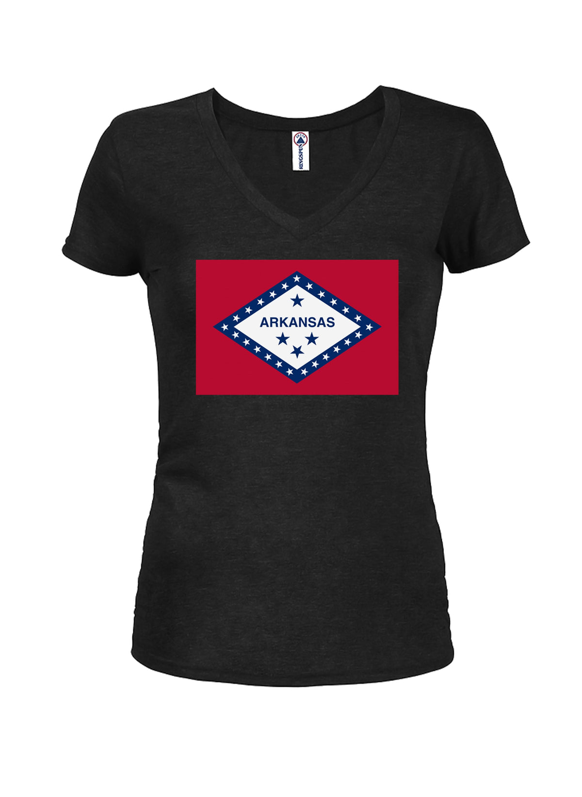 Arkansas State Flag Juniors V Neck T-Shirt product image 1