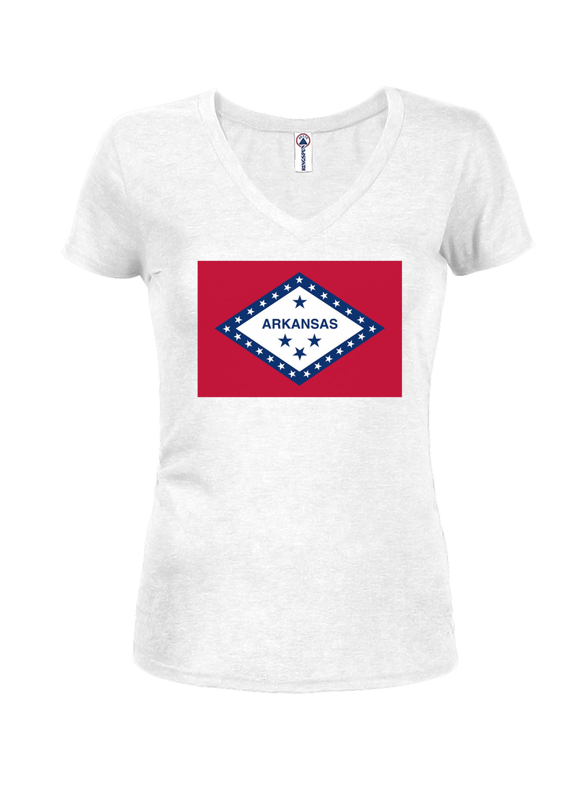 Arkansas State Flag Juniors V Neck T-Shirt product image 2