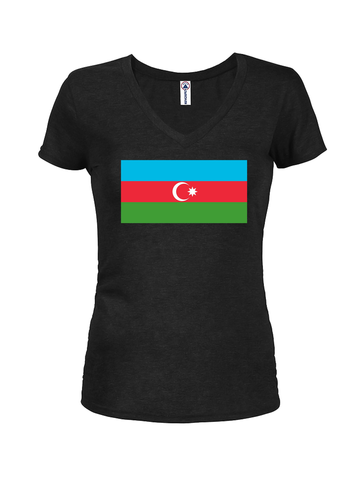 Azerbaijan Flag Juniors V Neck T-Shirt product image 1