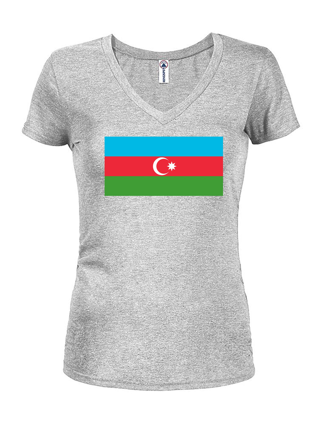 Azerbaijan Flag Juniors V Neck T-Shirt product image 3