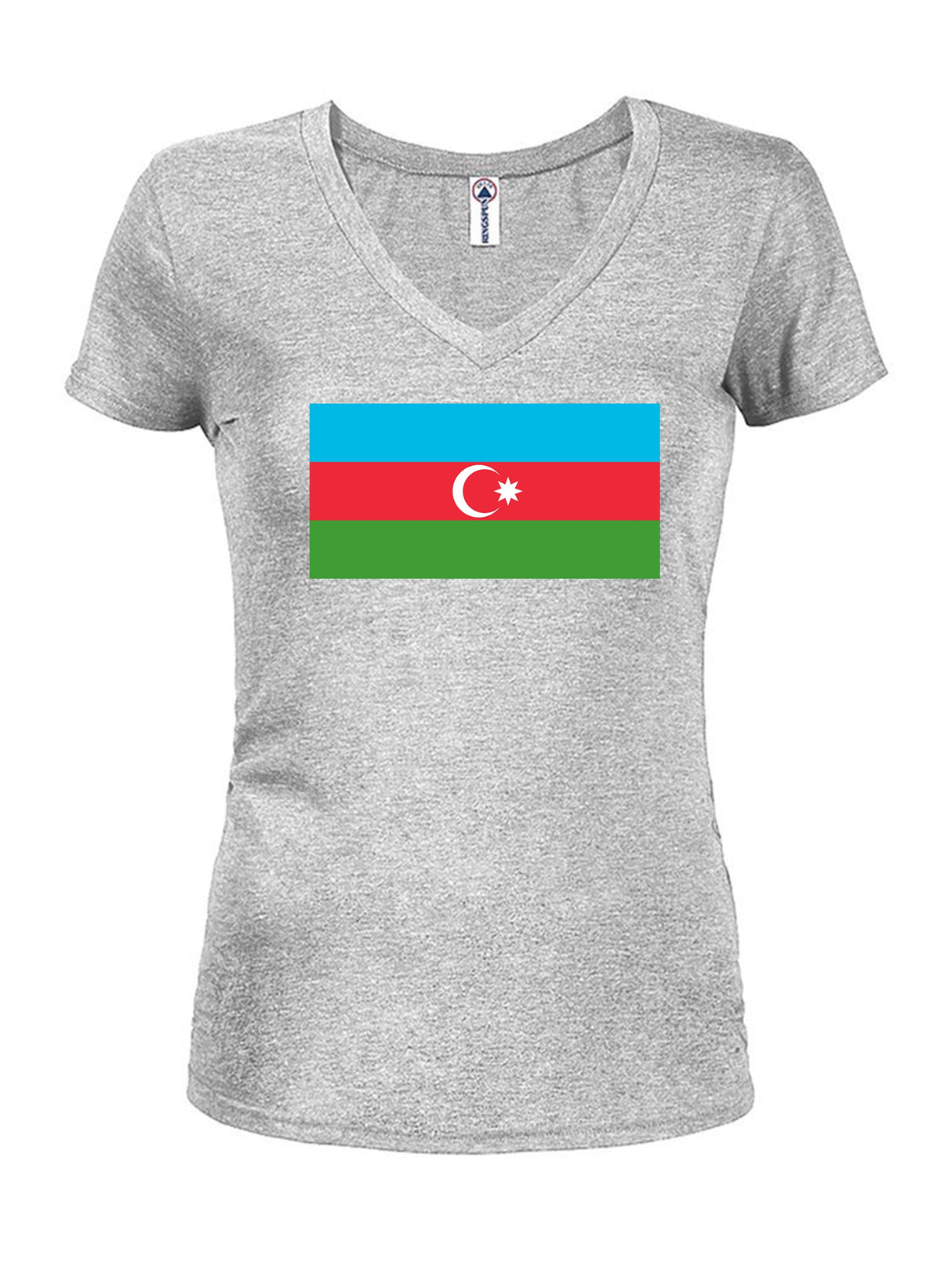 Azerbaijan Flag Juniors V Neck T-Shirt product image 3