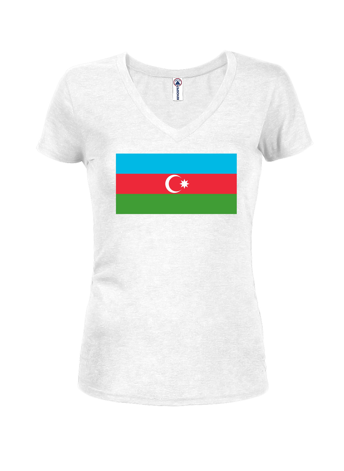 Azerbaijan Flag Juniors V Neck T-Shirt product image 2