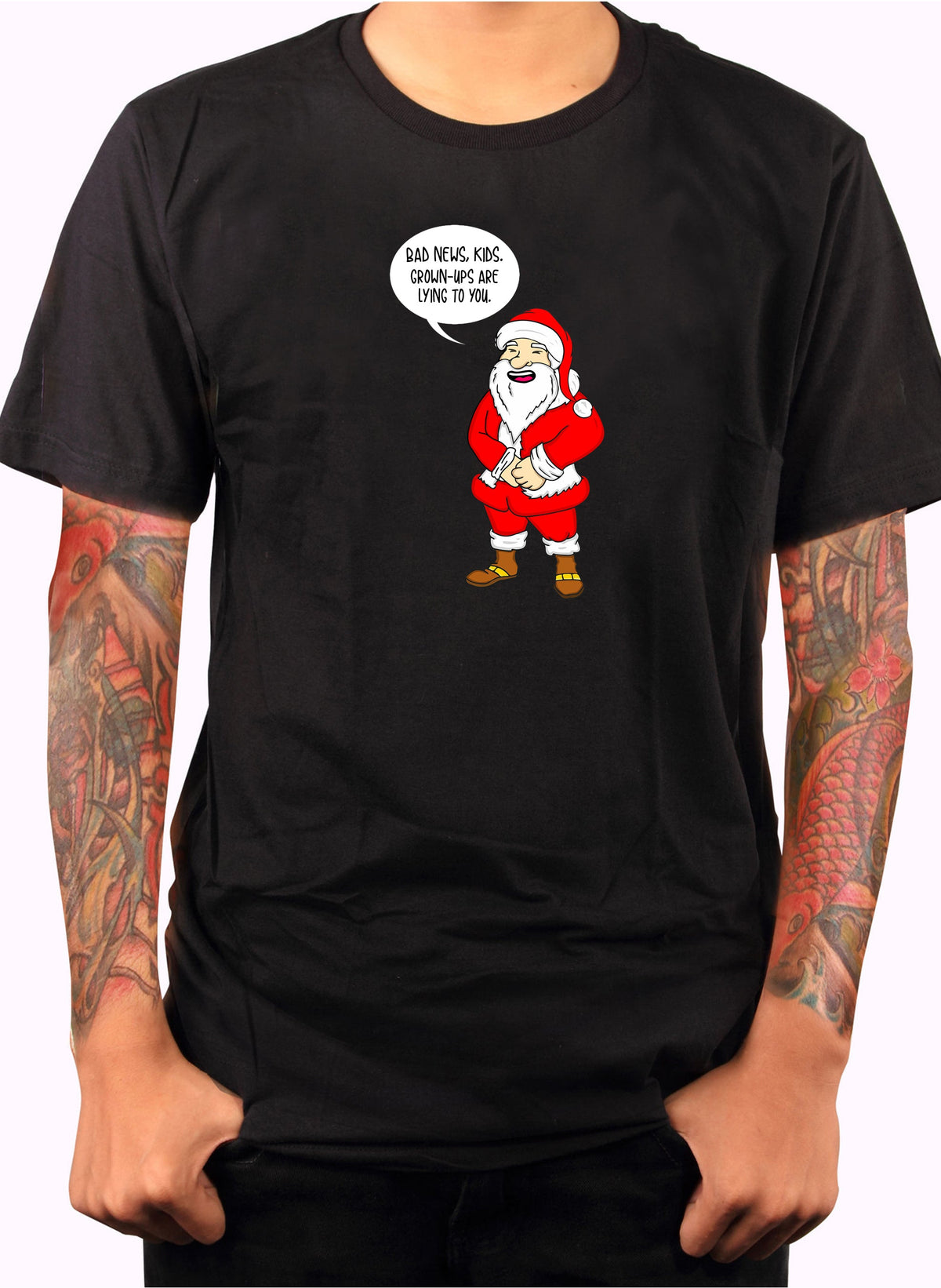 Bad News Kids. Grown-ups are lying to you T-Shirt product image 2