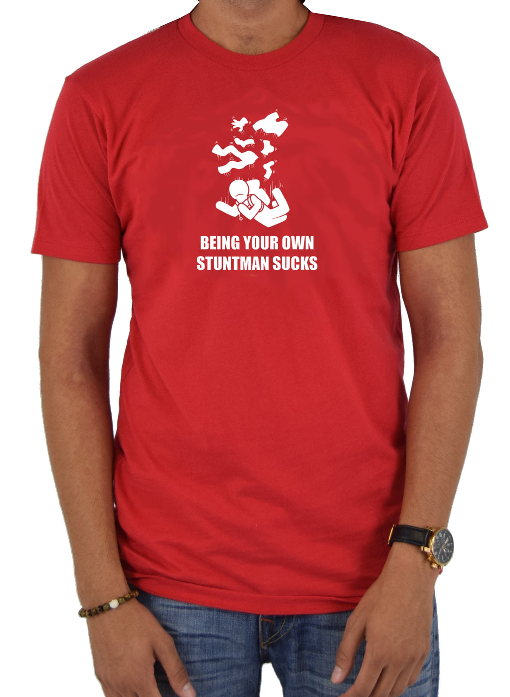 Being Your Own Stuntman Sucks T-Shirt product image 5
