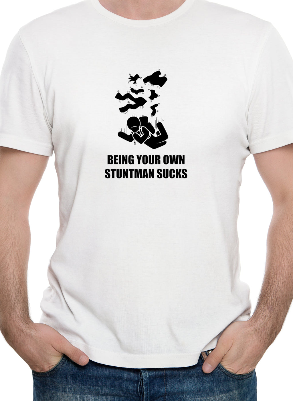 Being Your Own Stuntman Sucks T-Shirt product image 7