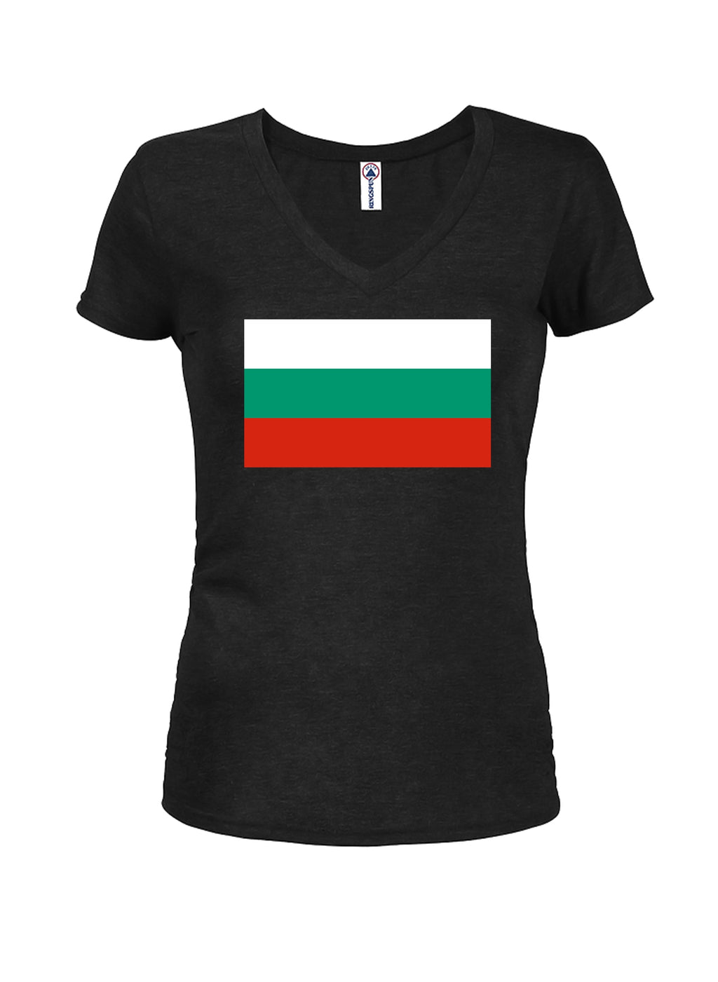 Bulgarian Flag Juniors V Neck T-Shirt product image 1