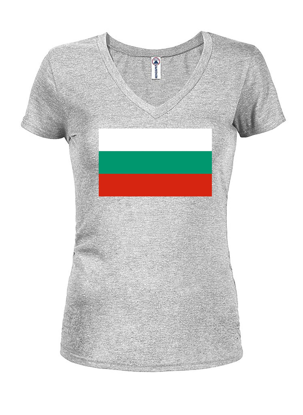Bulgarian Flag Juniors V Neck T-Shirt product image 3