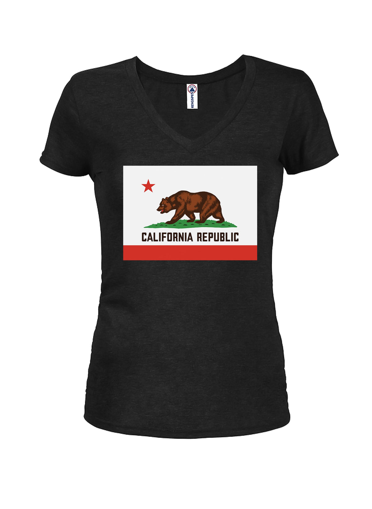 California Republic Juniors V Neck T-Shirt product image 1