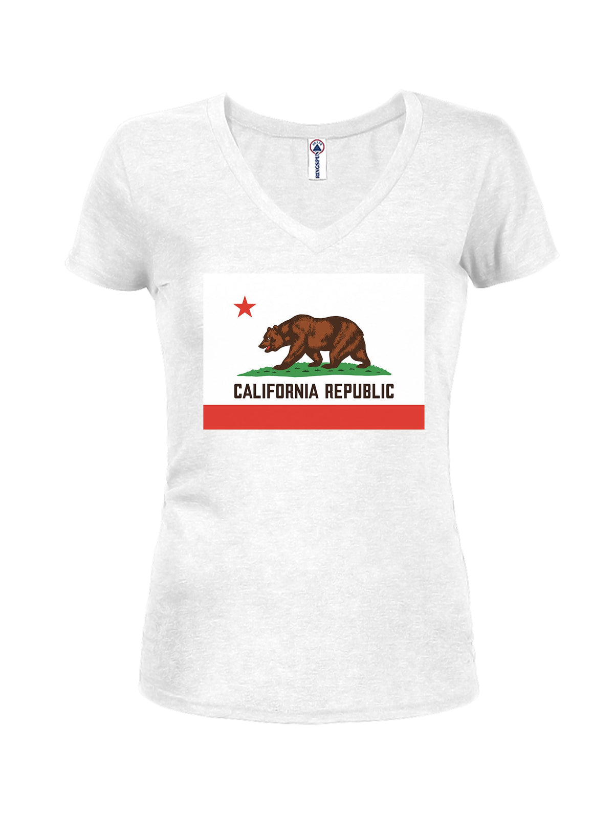 California Republic Juniors V Neck T-Shirt product image 2
