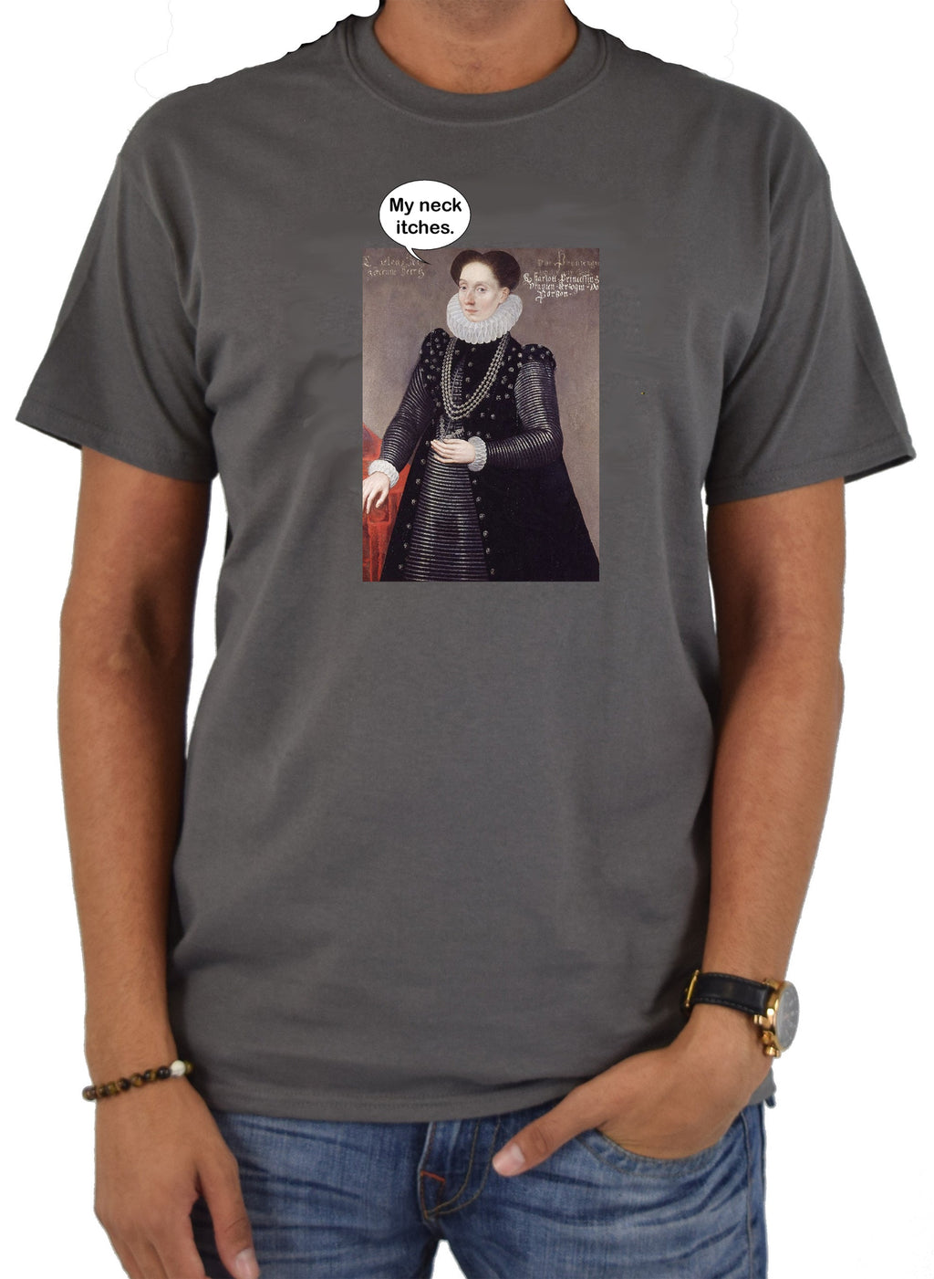 Charlotte Bourbon My neck itches T-Shirt product image 4