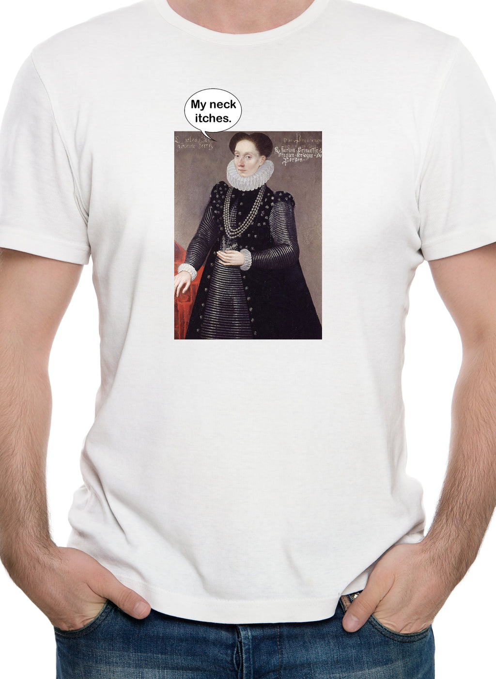 Charlotte Bourbon My neck itches T-Shirt product image 7