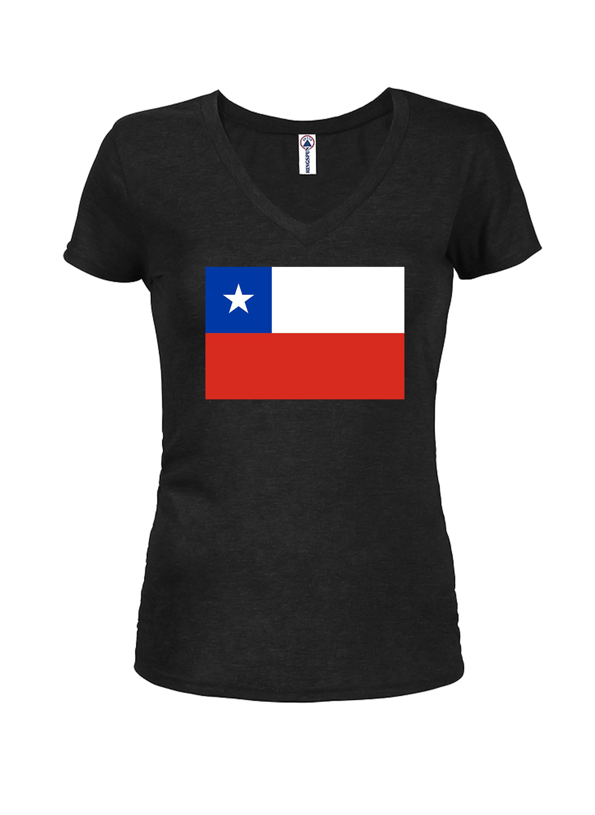 Chilean Flag Juniors V Neck T-Shirt product image 1