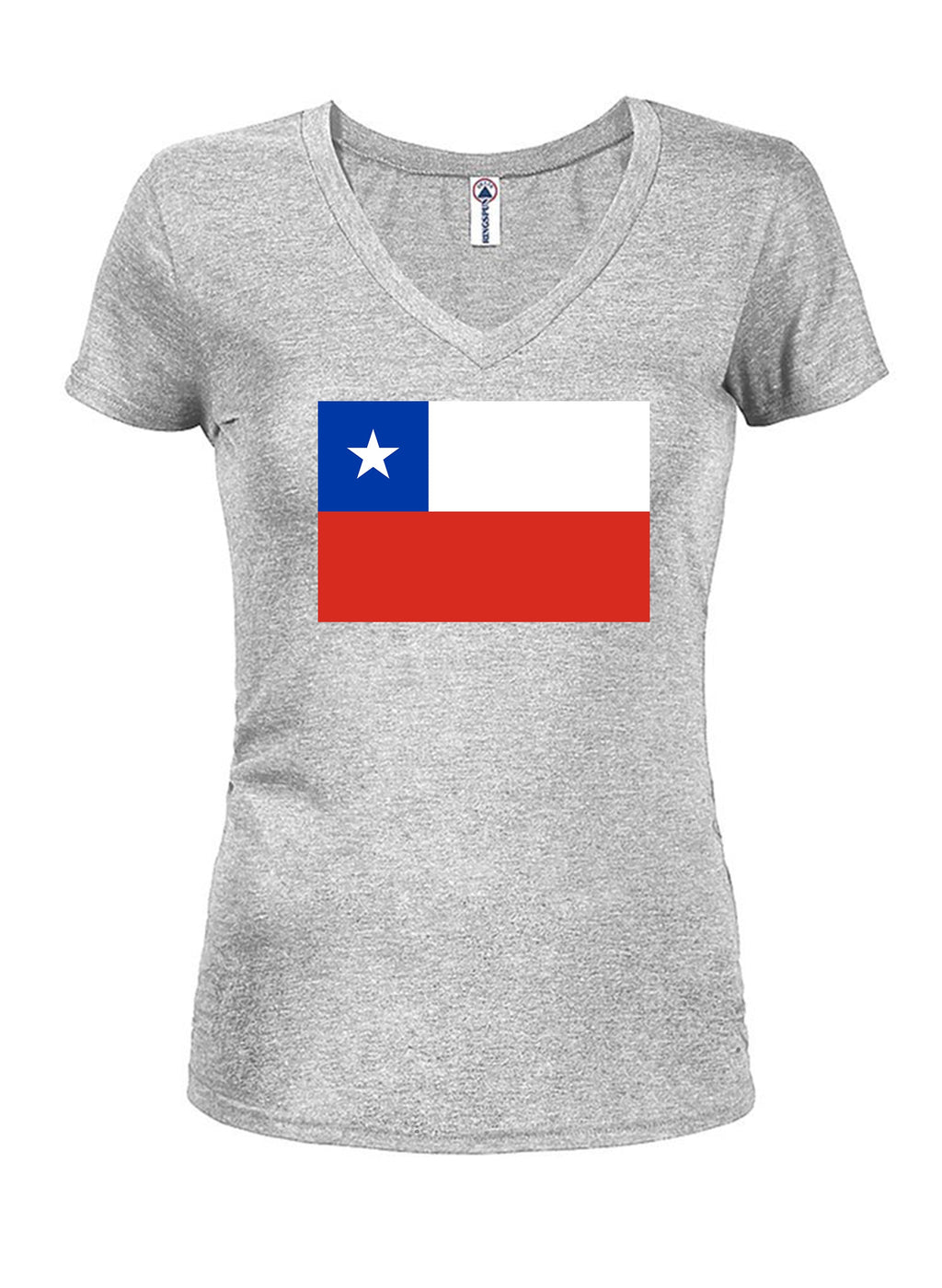 Chilean Flag Juniors V Neck T-Shirt product image 3