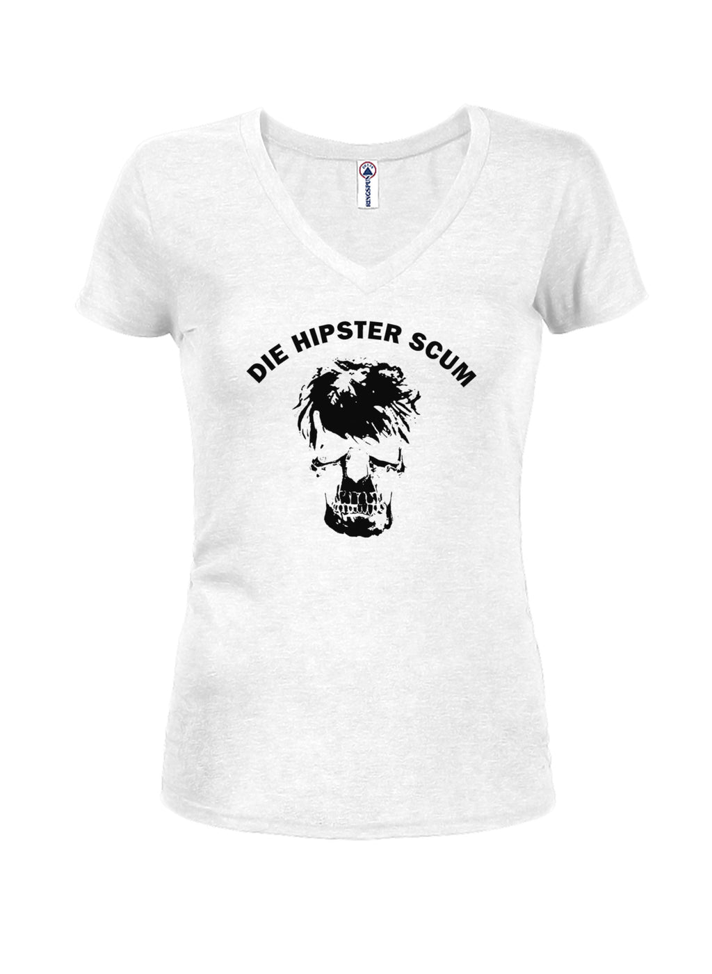 Die Hipster Scum Juniors V Neck T-Shirt product image 2