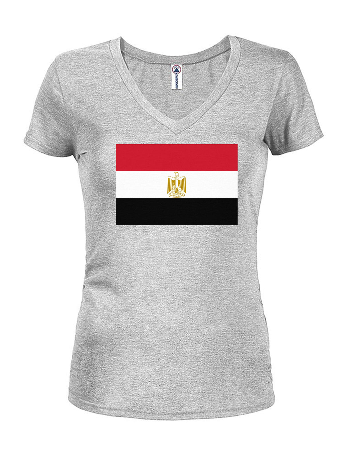 Egyptian Flag Juniors V Neck T-Shirt product image 3