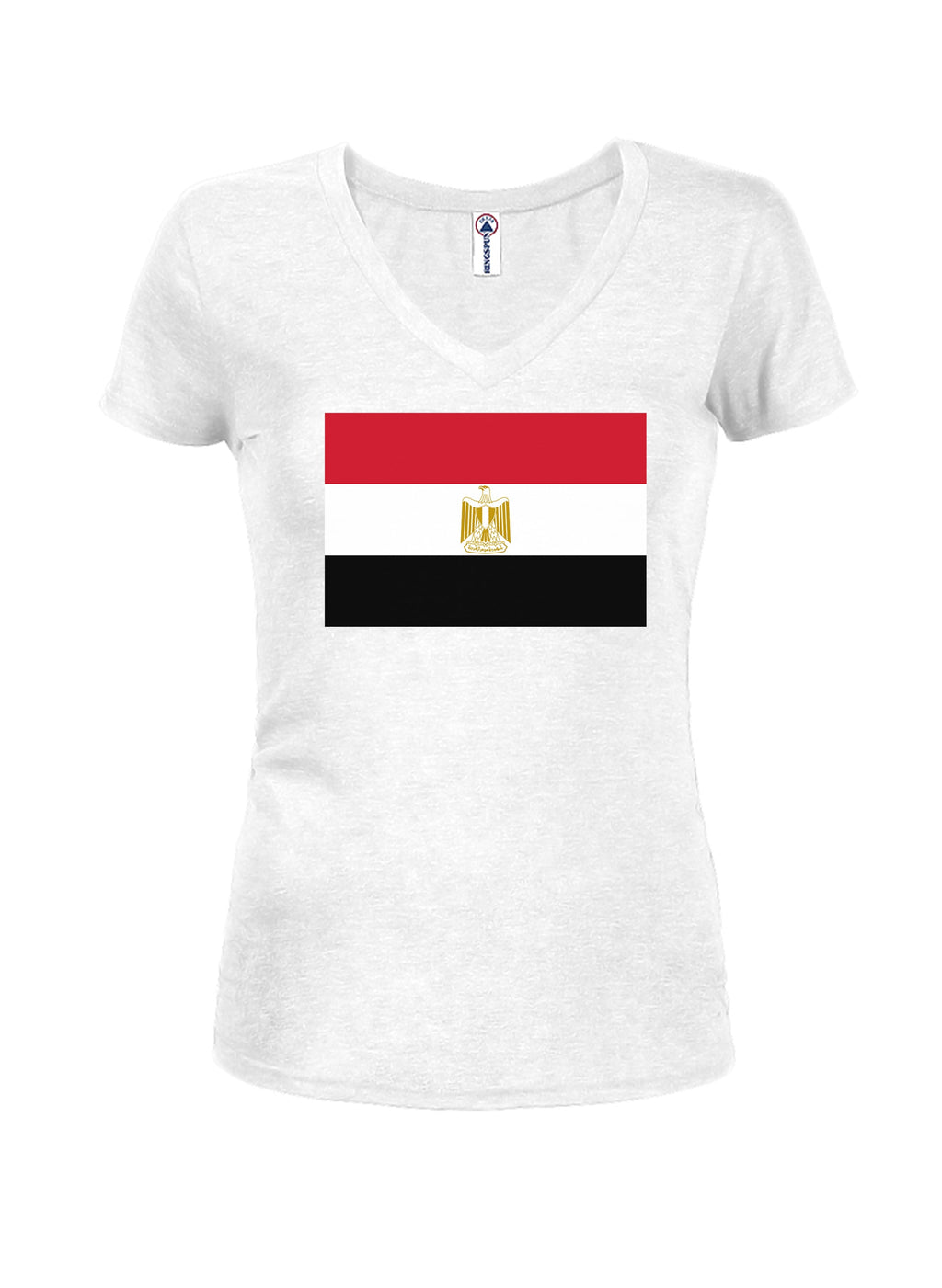 Egyptian Flag Juniors V Neck T-Shirt product image 2