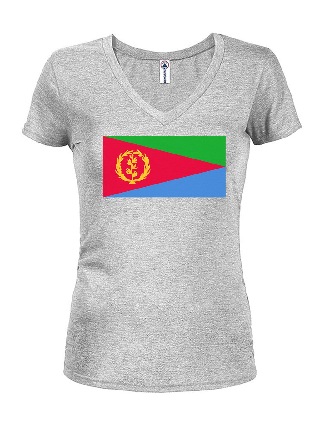 Eritrean Flag Juniors V Neck T-Shirt product image 3