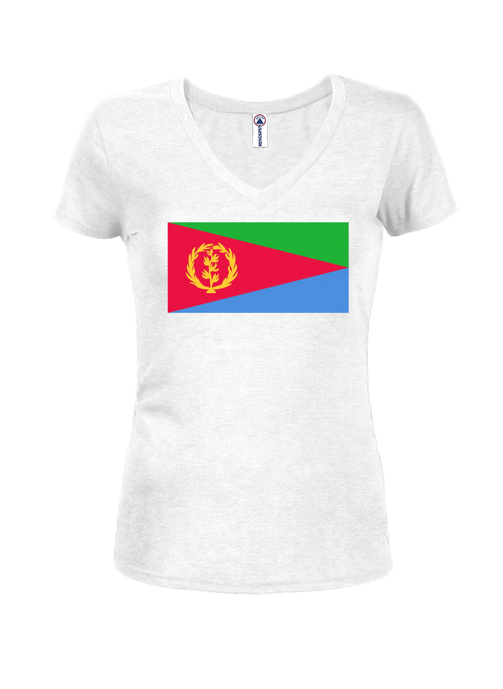 Eritrean Flag Juniors V Neck T-Shirt product image 2