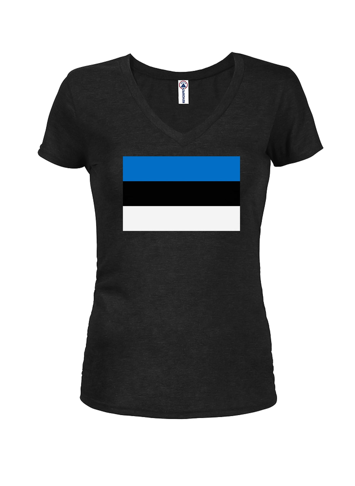 Estonian Flag Juniors V Neck T-Shirt product image 1