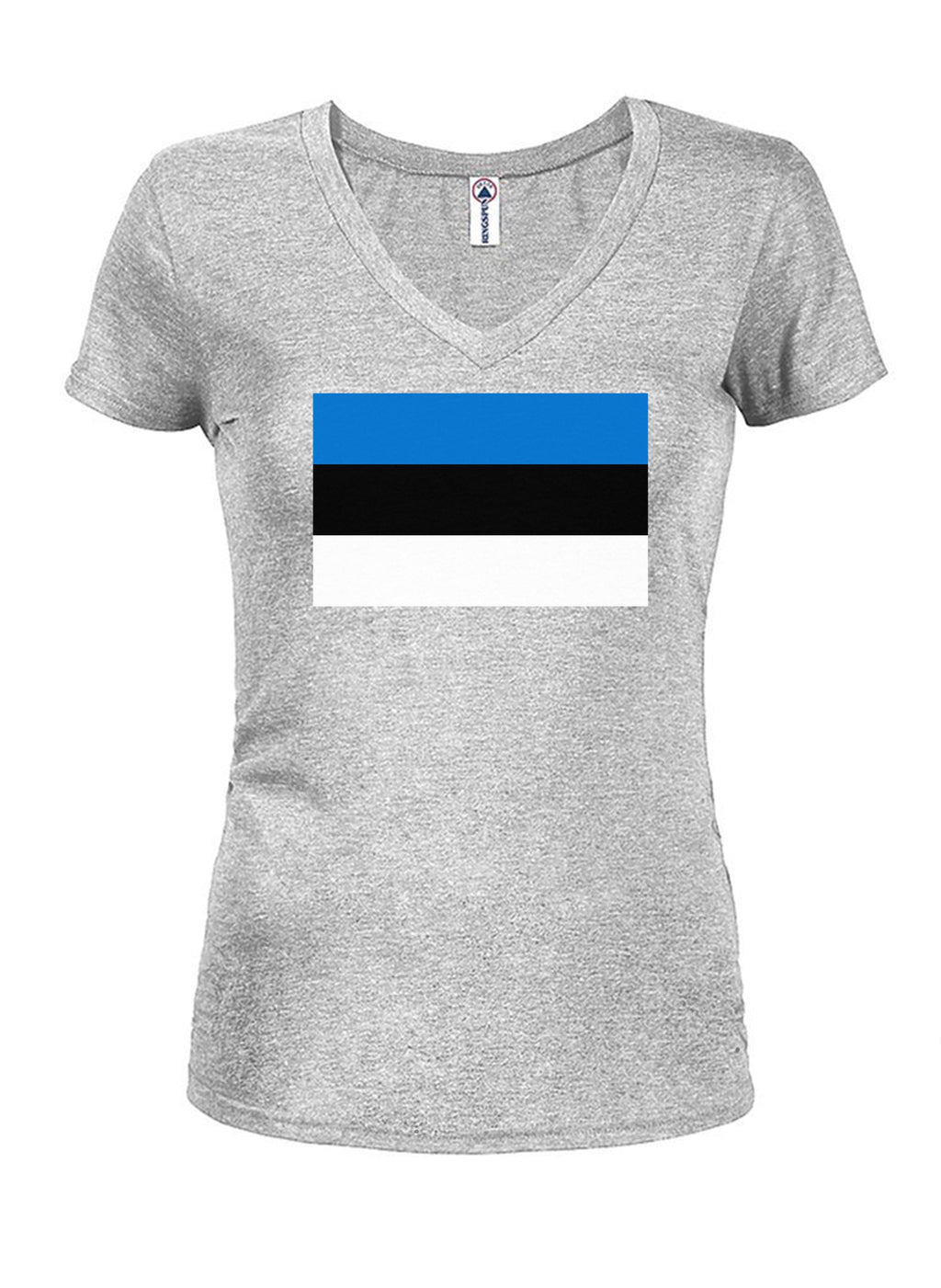 Estonian Flag Juniors V Neck T-Shirt product image 3