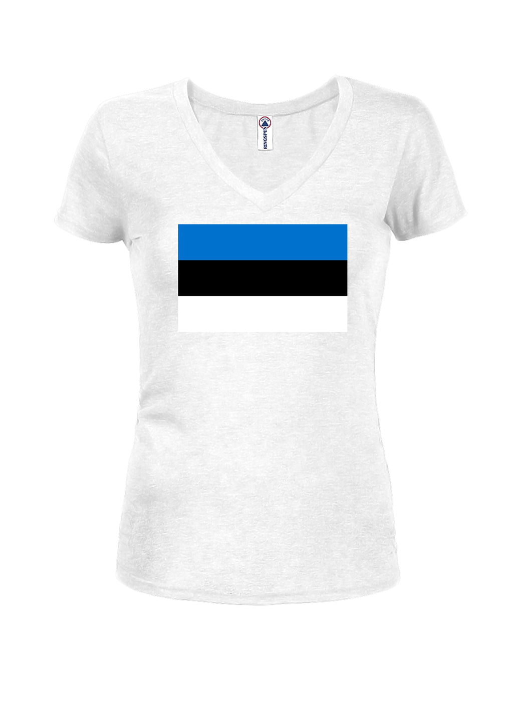 Estonian Flag Juniors V Neck T-Shirt product image 2