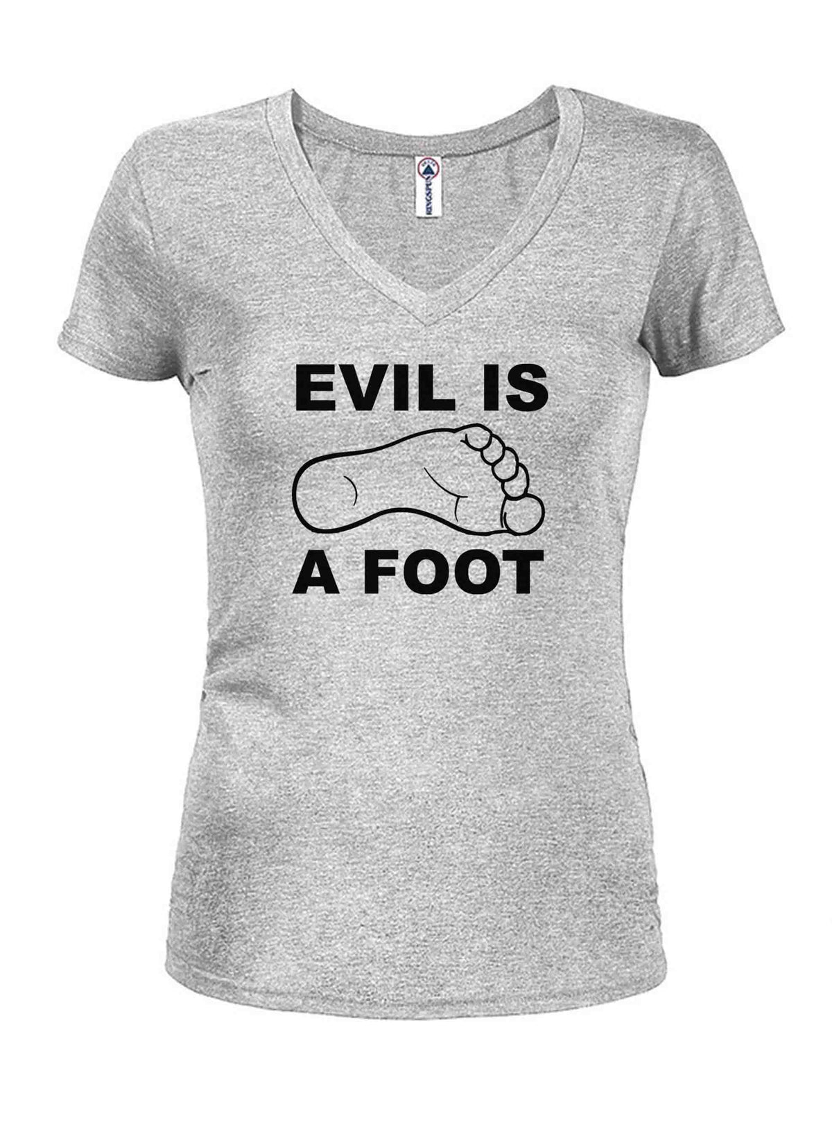 Evil is a Foot Juniors V Neck T-Shirt product image 3