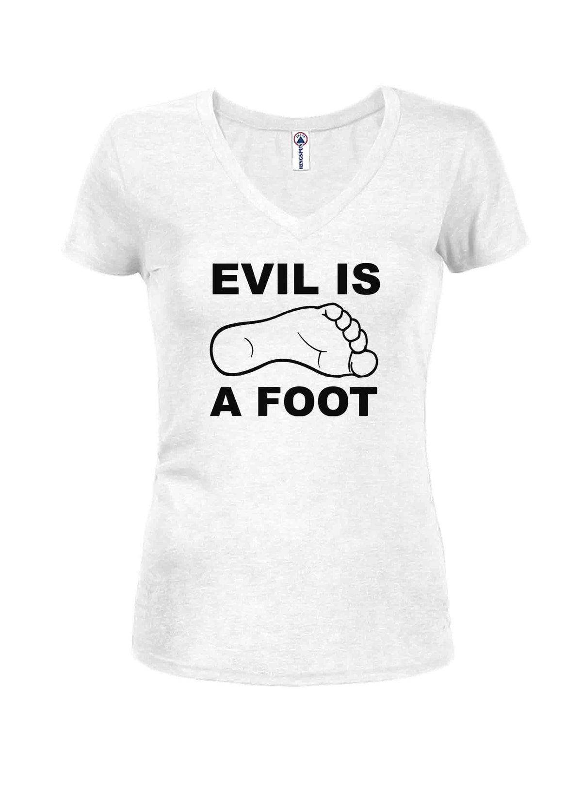 Evil is a Foot Juniors V Neck T-Shirt product image 2