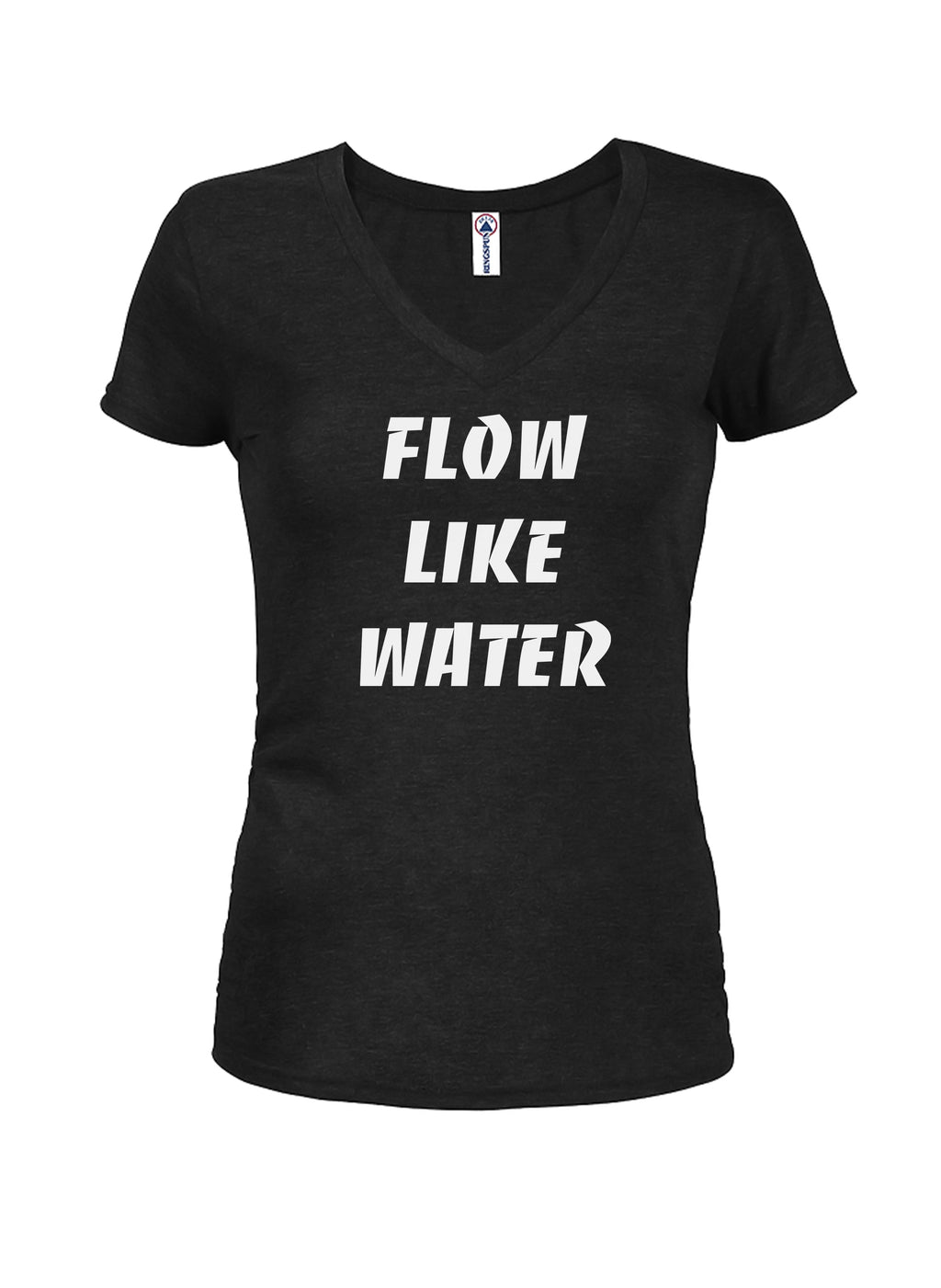 Flow Like Water Juniors V Neck T-Shirt product image 1