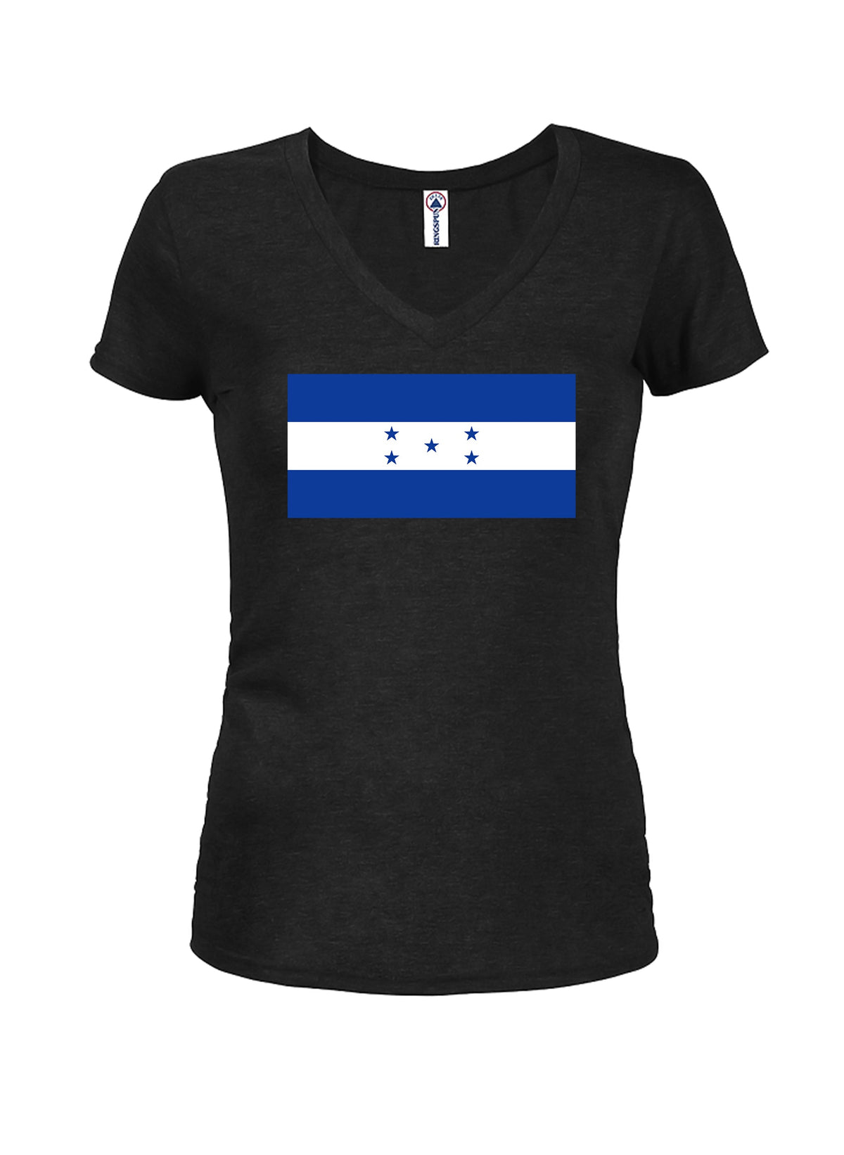Honduran Flag Juniors V Neck T-Shirt product image 1