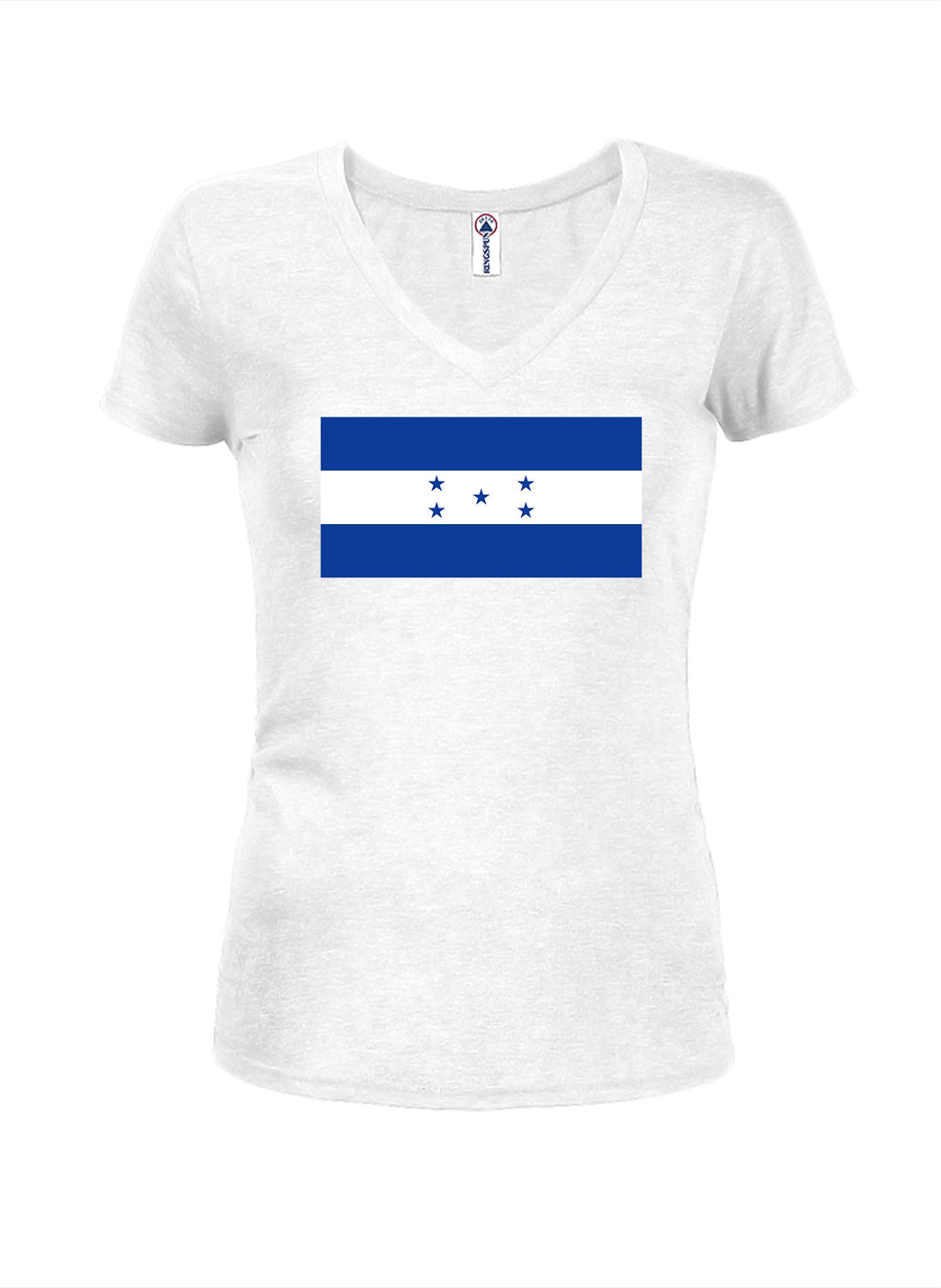 Honduran Flag Juniors V Neck T-Shirt product image 2