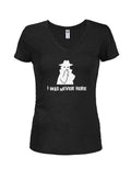 I Was Never Here Juniors V Neck T-Shirt product image 1