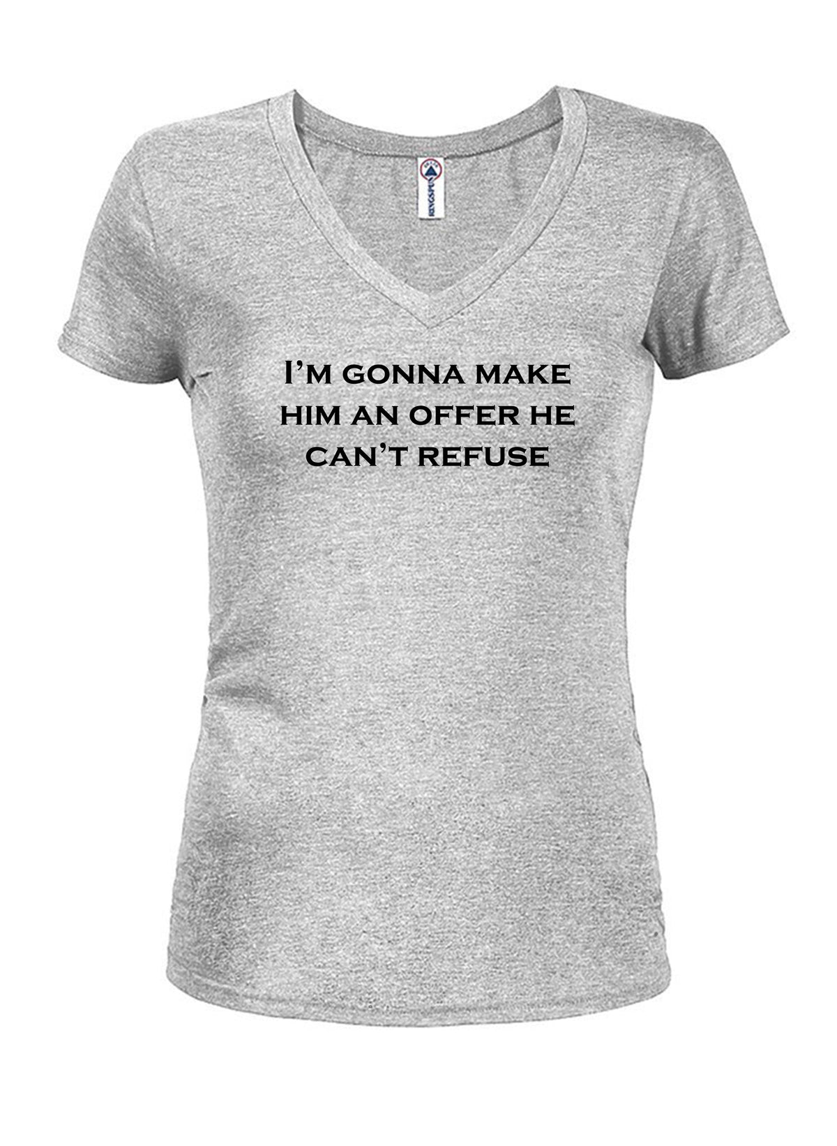 I'm gonna make him an offer he can't refuse Juniors V Neck product image 3