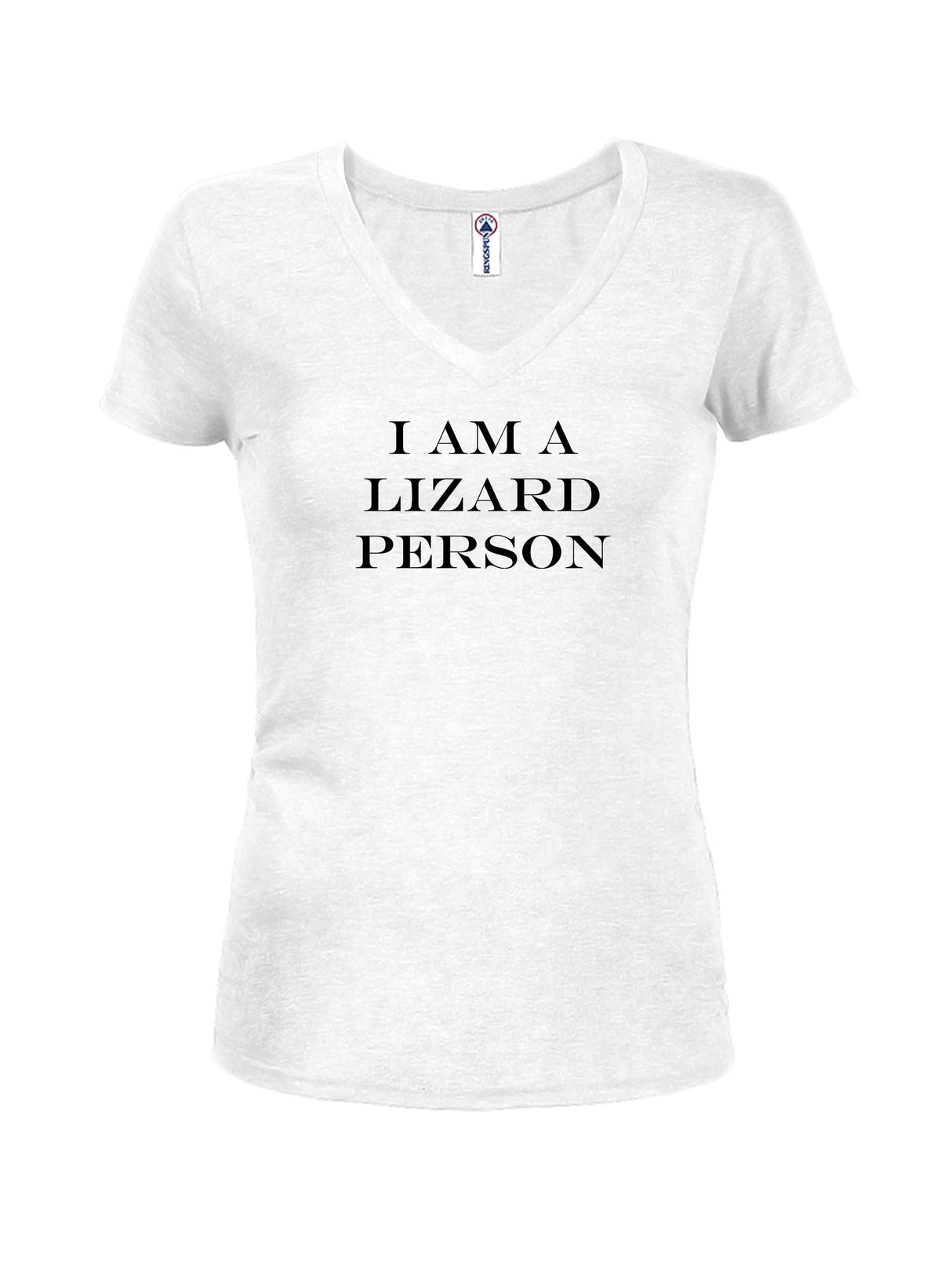 I am a lizard person Juniors V Neck T-Shirt product image 2