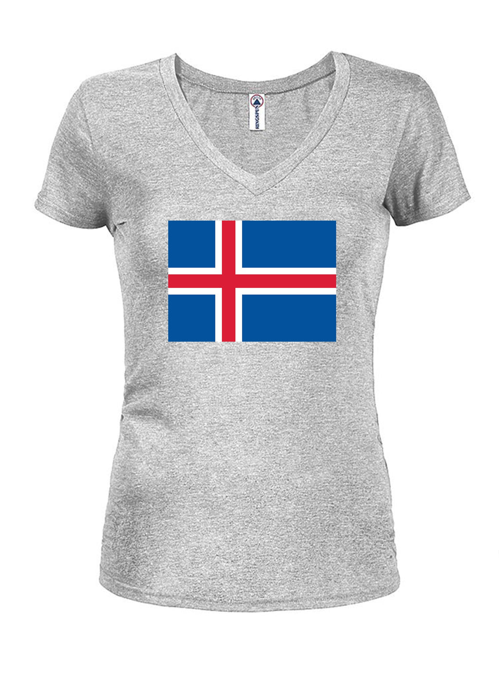 Icelander Flag Juniors V Neck T-Shirt product image 3