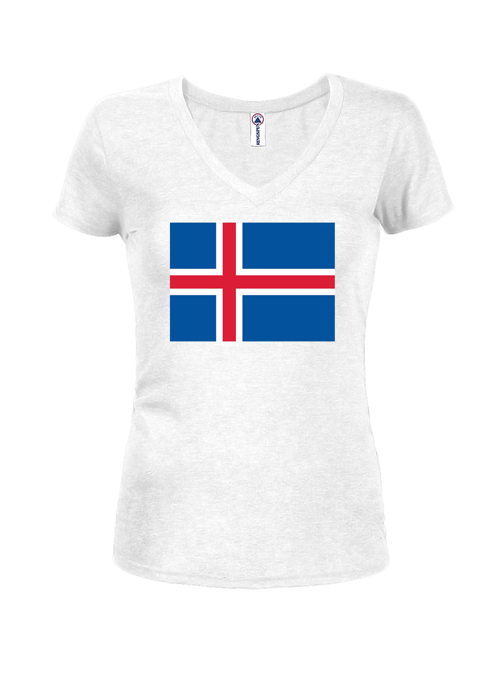 Icelander Flag Juniors V Neck T-Shirt product image 2