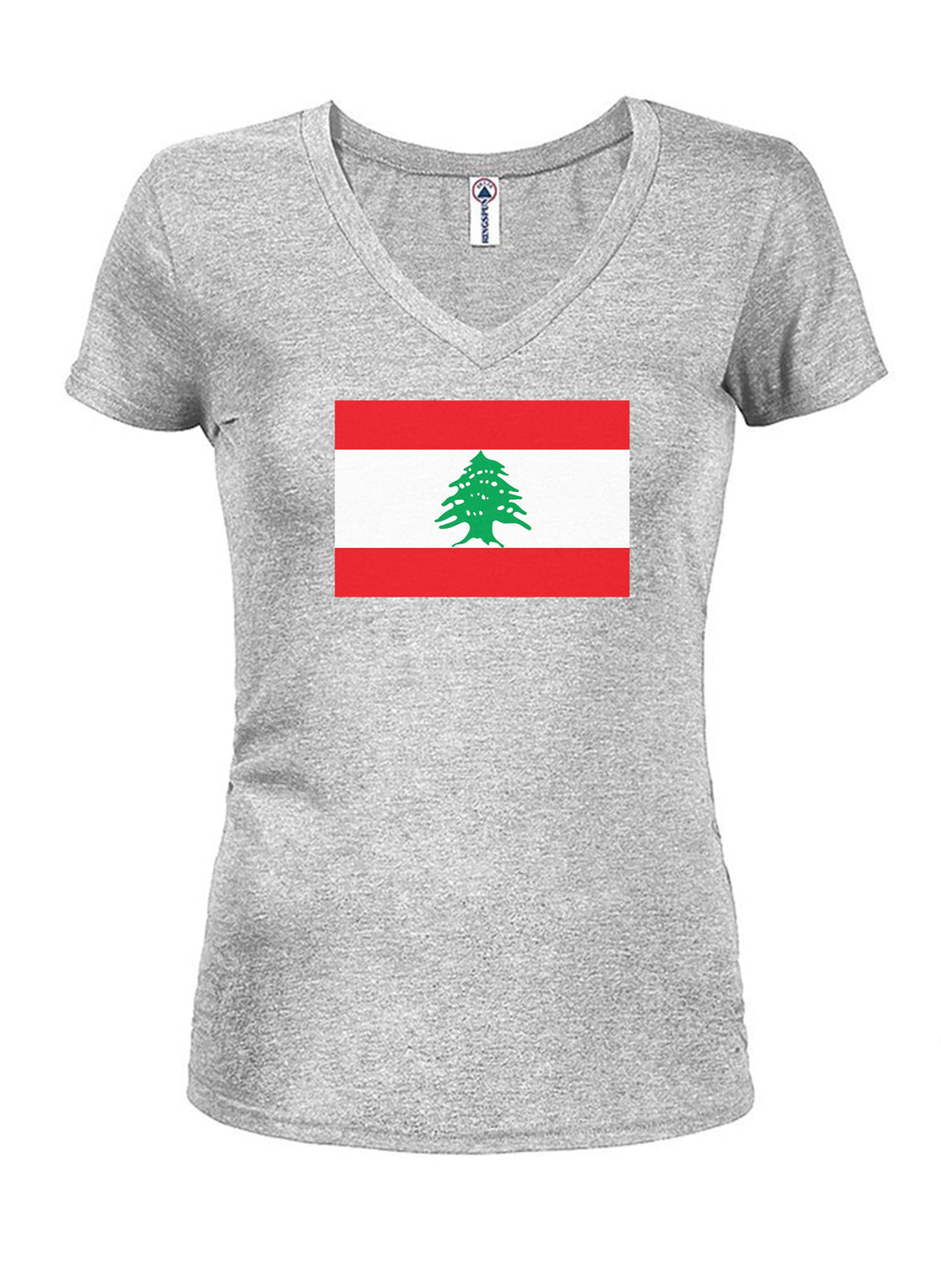 Lebanese Flag Juniors V Neck T-Shirt product image 3