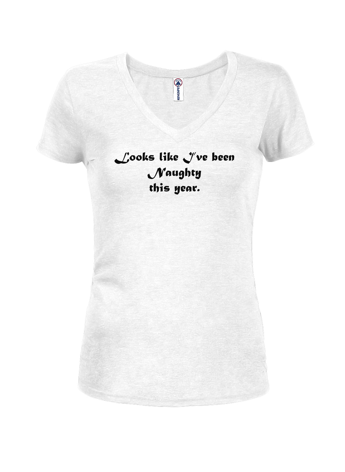 Looks like I've been Naughty this year Juniors V Neck product image 2