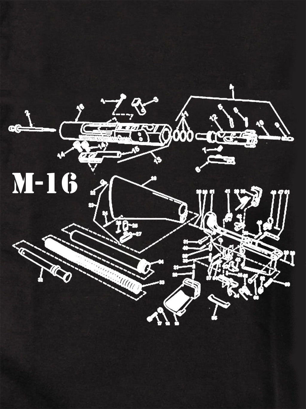 M-16 Schematic T-Shirt product image 1