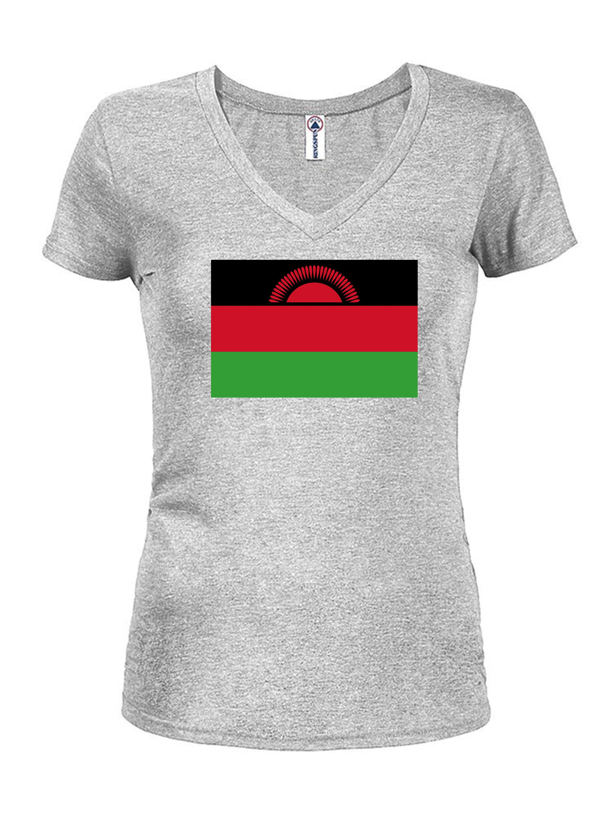 Malawian Flag Juniors V Neck T-Shirt product image 3