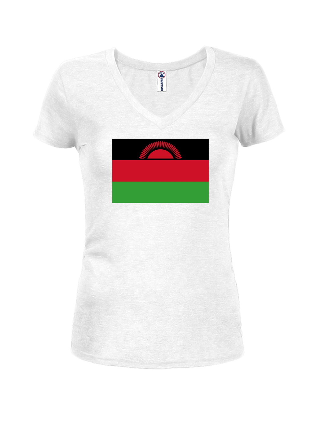 Malawian Flag Juniors V Neck T-Shirt product image 2