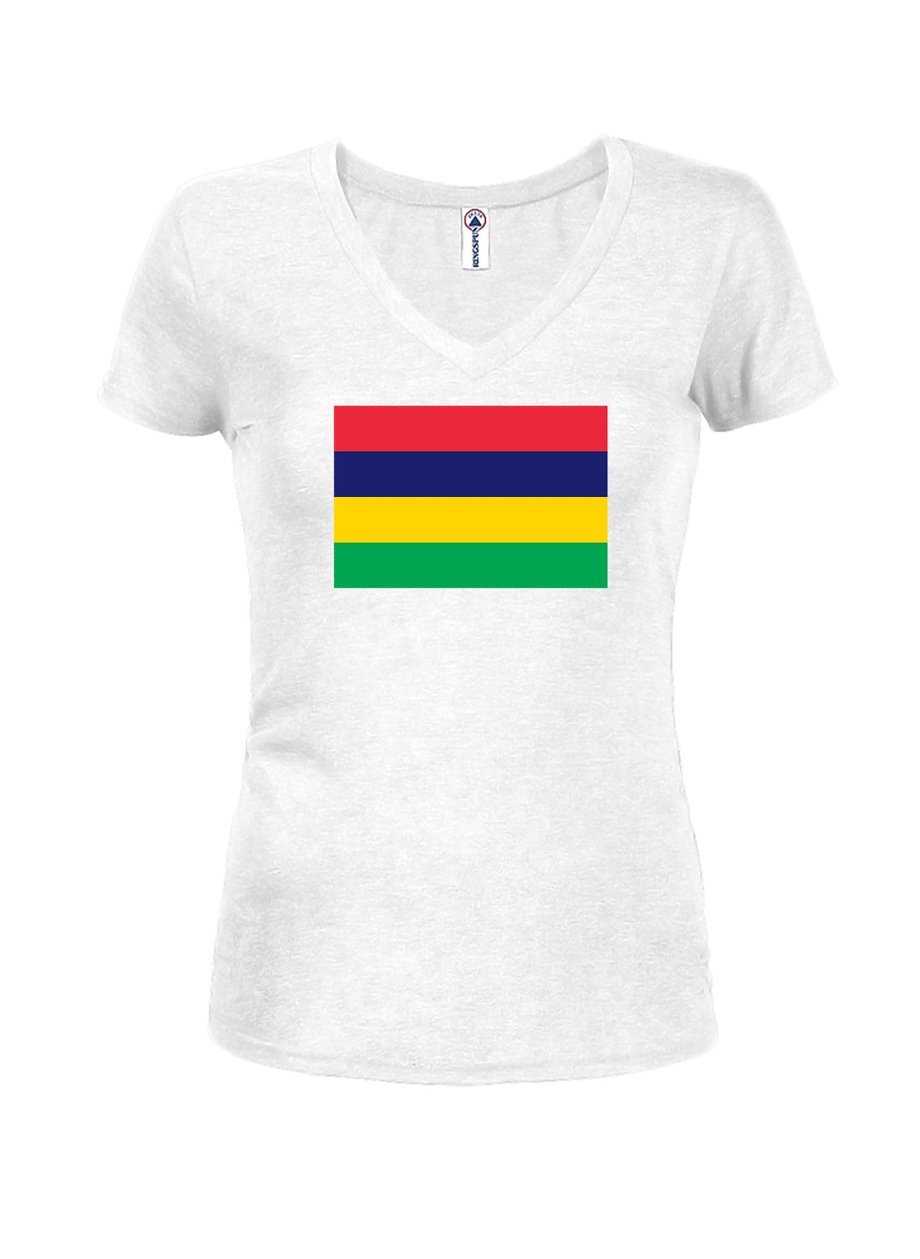 Mauritian Flag Juniors V Neck T-Shirt product image 2