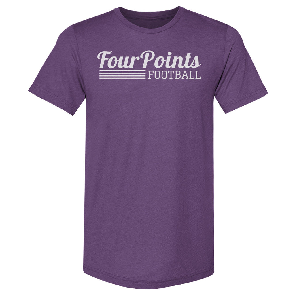 Crown Trio Four Points Stripe Script WHT product image 2
