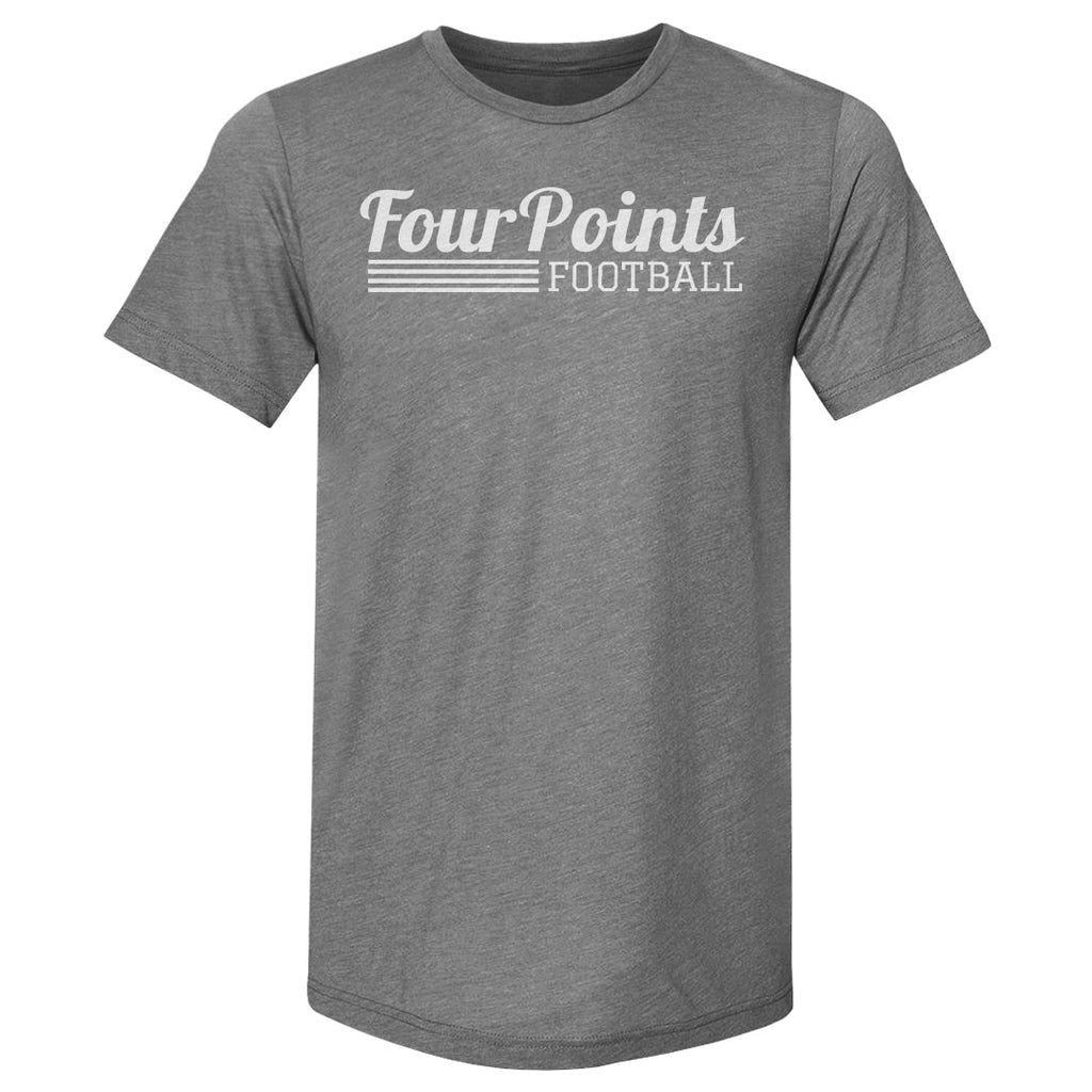 Crown Trio Four Points Stripe Script WHT product image 3