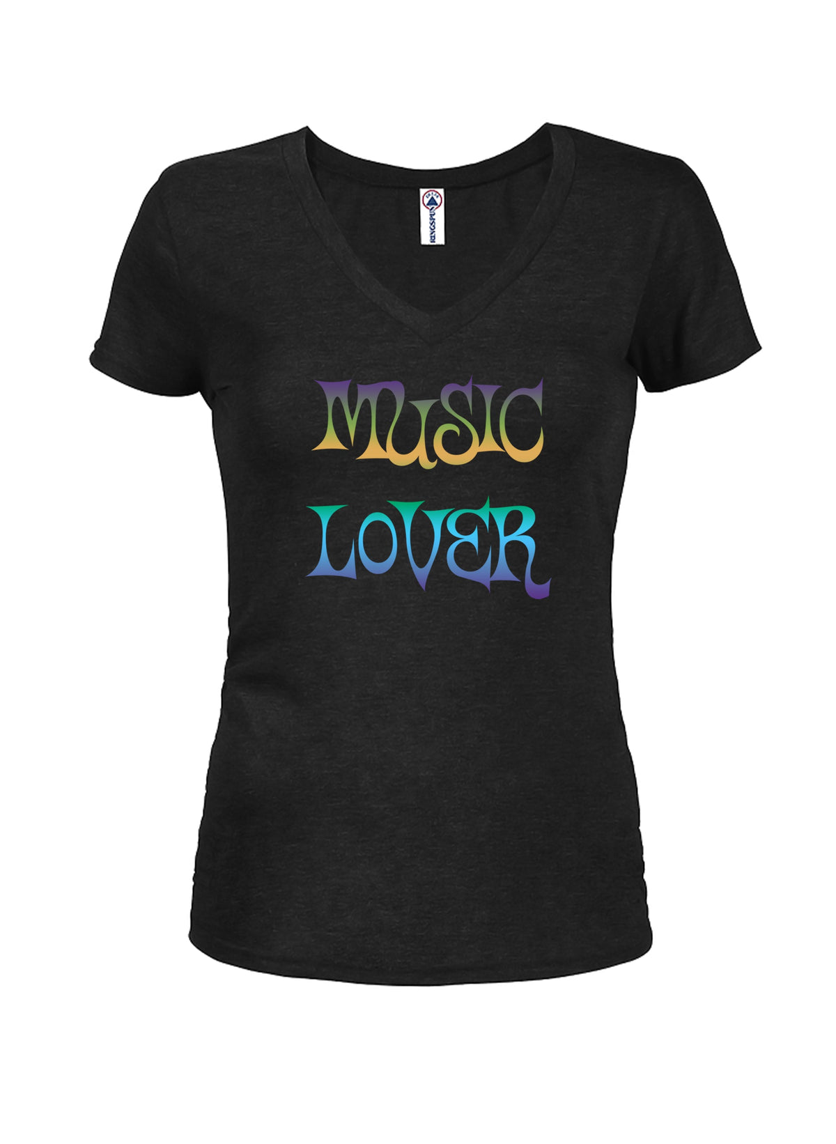 Music Lover Juniors V Neck T-Shirt product image 1