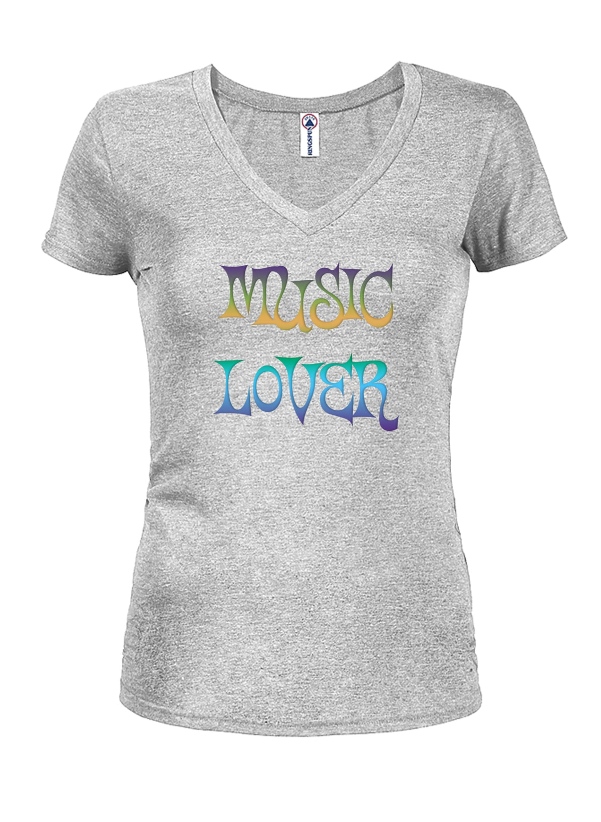Music Lover Juniors V Neck T-Shirt product image 3