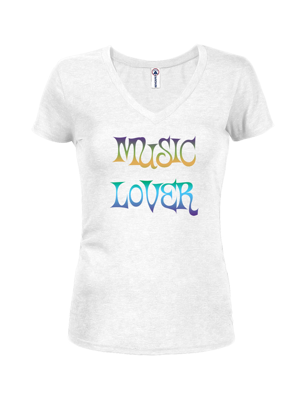 Music Lover Juniors V Neck T-Shirt product image 2