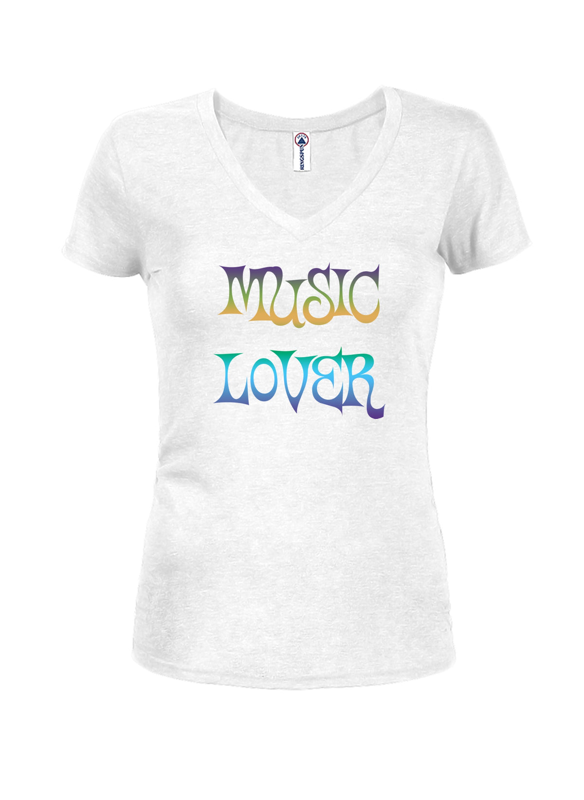 Music Lover Juniors V Neck T-Shirt product image 2